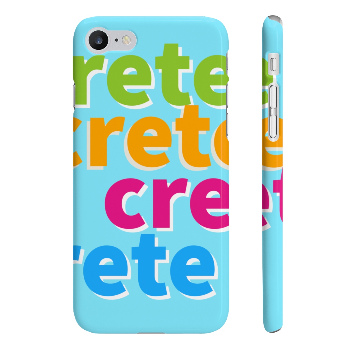 Crete Blue iPhone Case