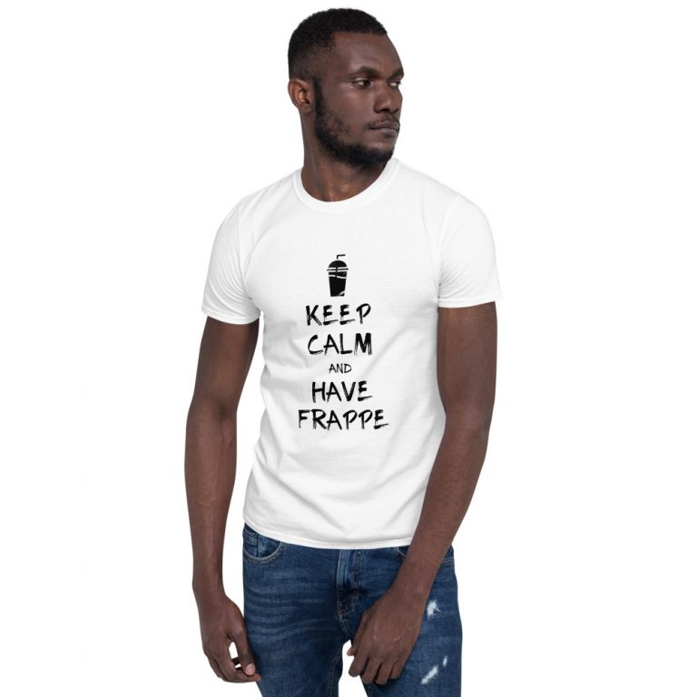 Keep Calm and Have Frappe Mens T-Shirt Crete - allincrete.com