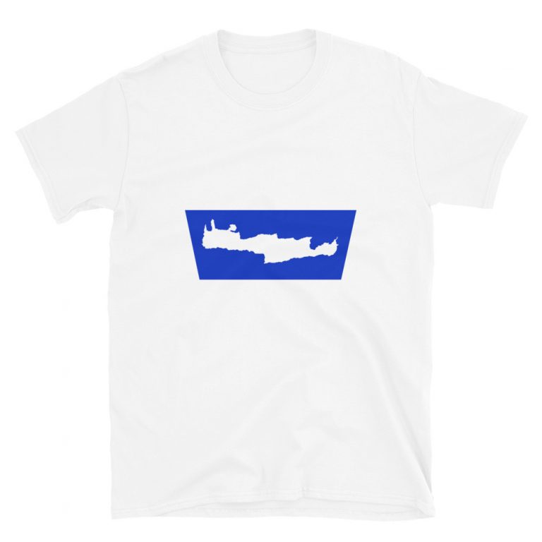 Crete Map Men’s T-shirt- allincrete.com
