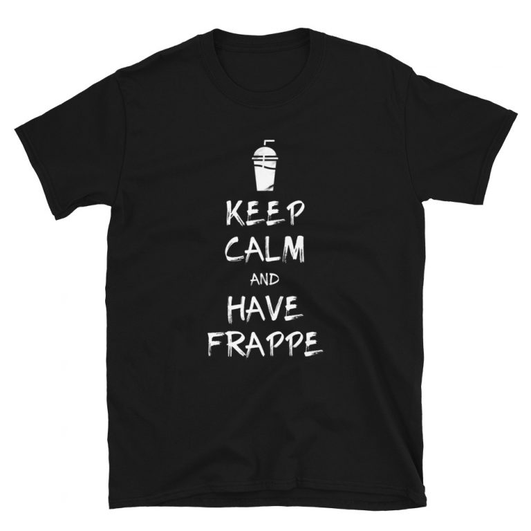 Keep Calm and Have Frappe Mens T-Shirt Crete - allincrete.com