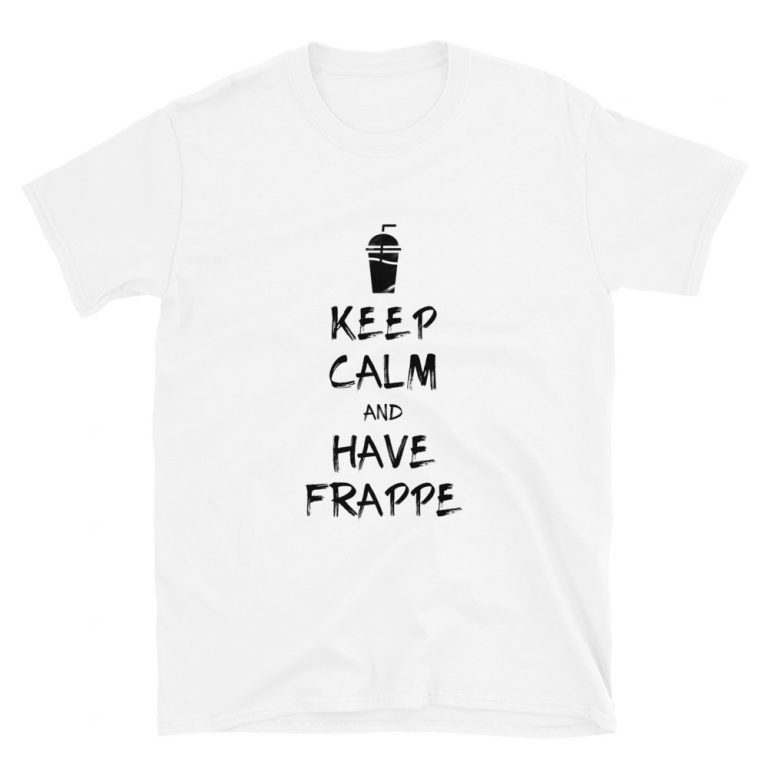 Keep Calm and Have Frappe Mens T-Shirt Crete - allincrete.com