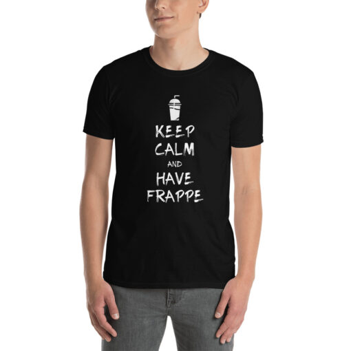 Keep Calm and Have Frappe Mens T-Shirt Crete - allincrete.com