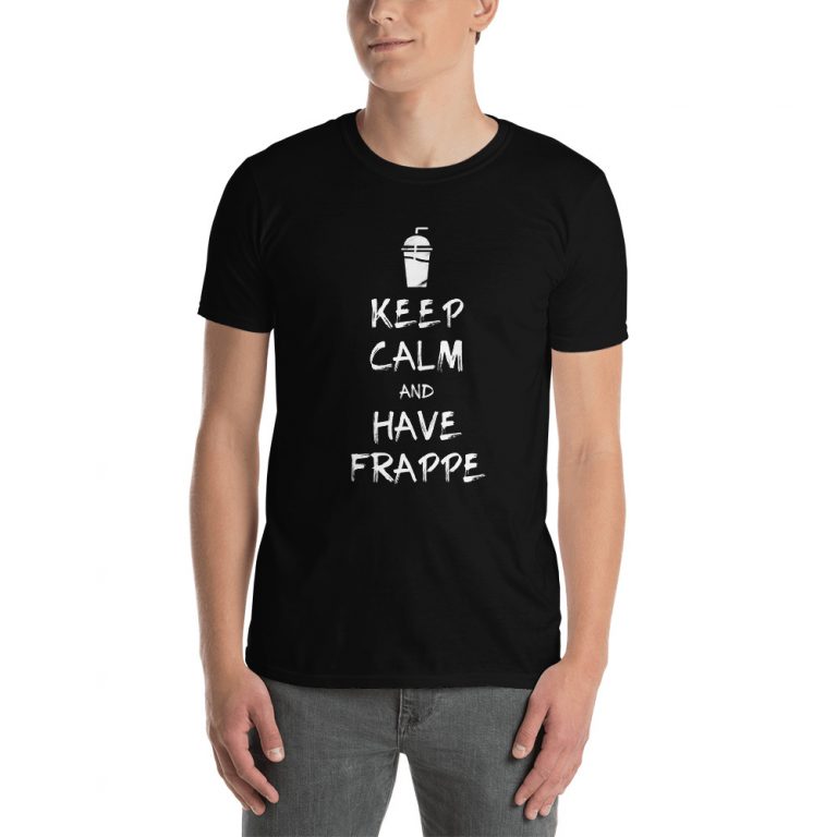 Keep Calm and Have Frappe Mens T-Shirt Crete - allincrete.com